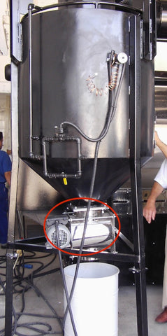Toper Chaff Discharge System ( To be purchased with a roaster)